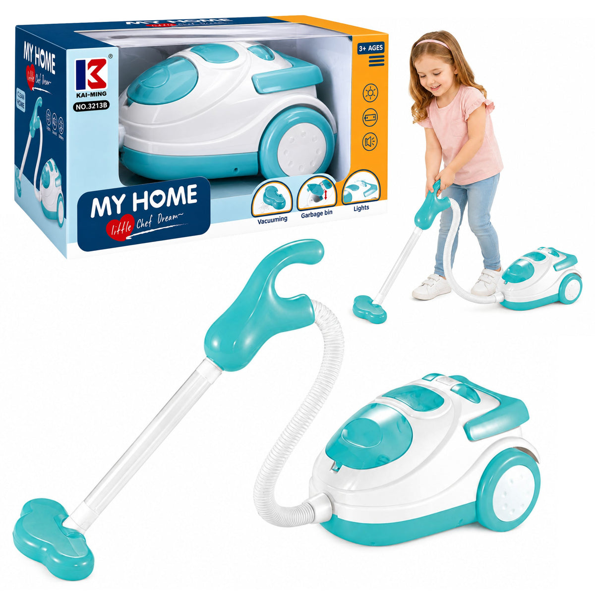 Batériový vysávač Modré polystyrénové gule Sound