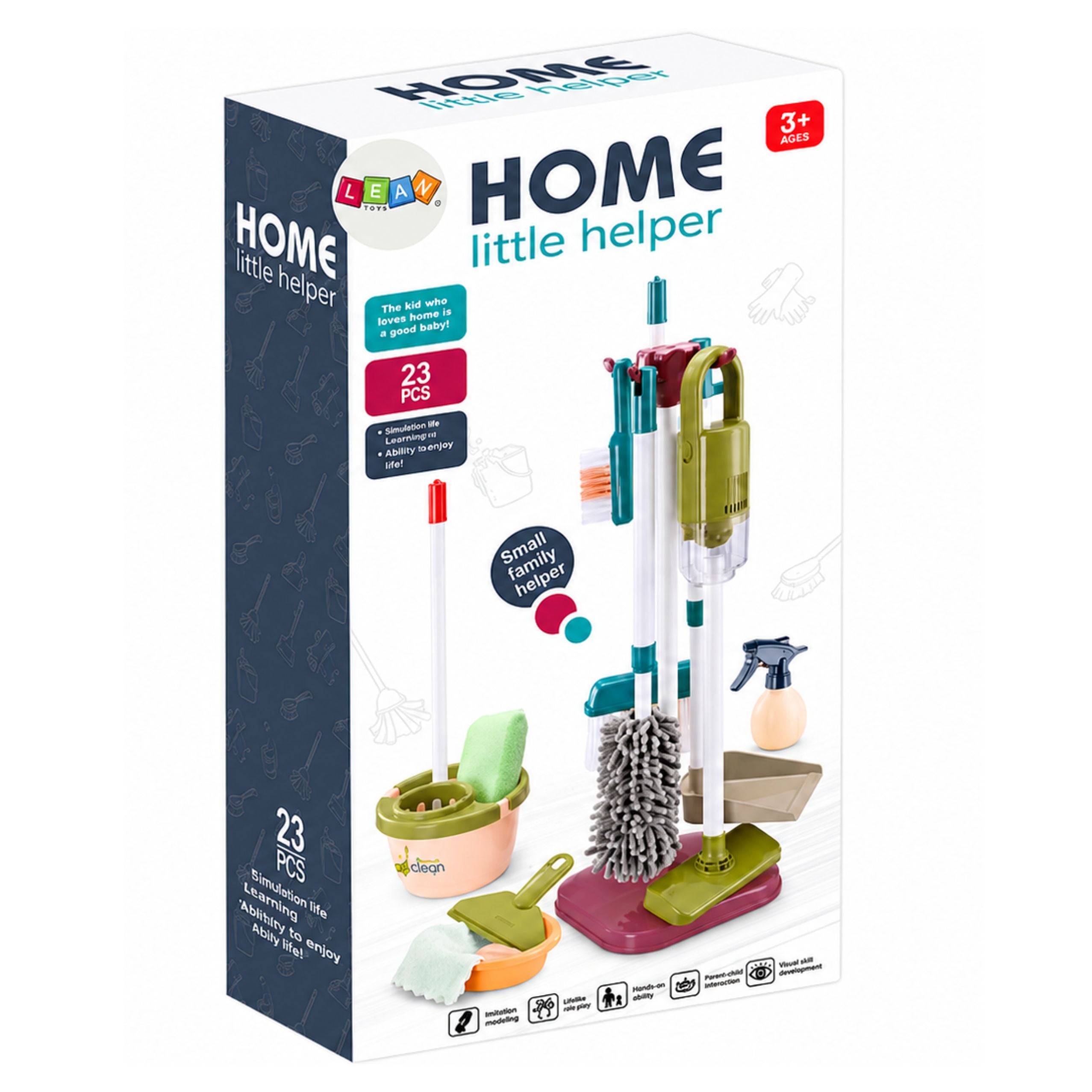 Cleaning Set With Vacuum Cleaner Mop Stand Accessories For Children 23 Pcs.