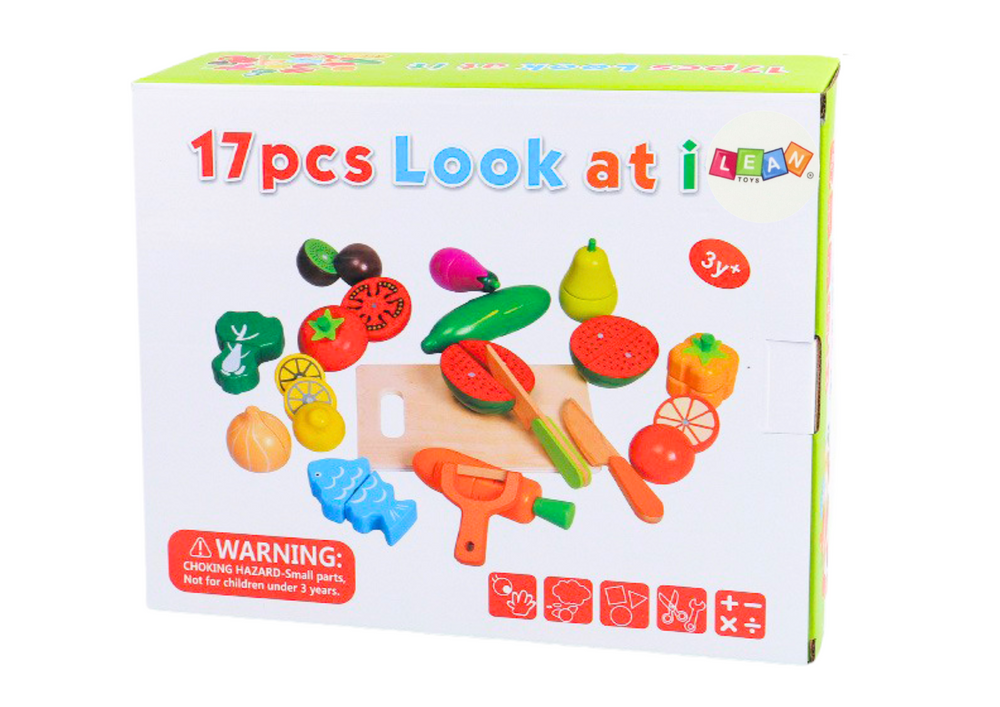 Fruits Vegetables Wooden In Magnet Box Kitchen