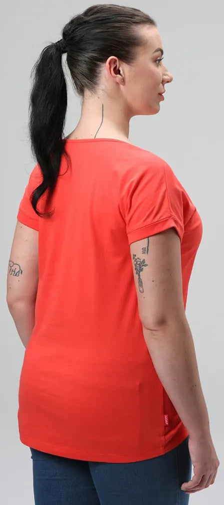 T-shirt femme loop bazala rouge l