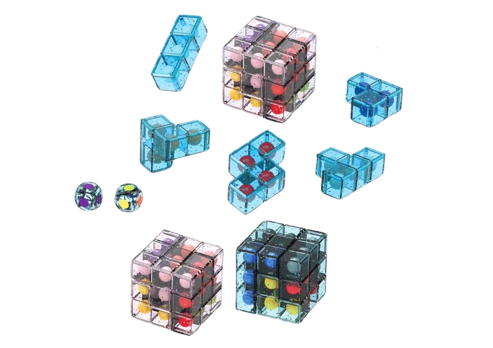 Logic Blocks Puzzle Puzzle Cube Game Pink