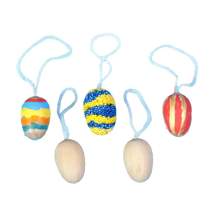 Appendino per uova di Pasqua in legno artigianale