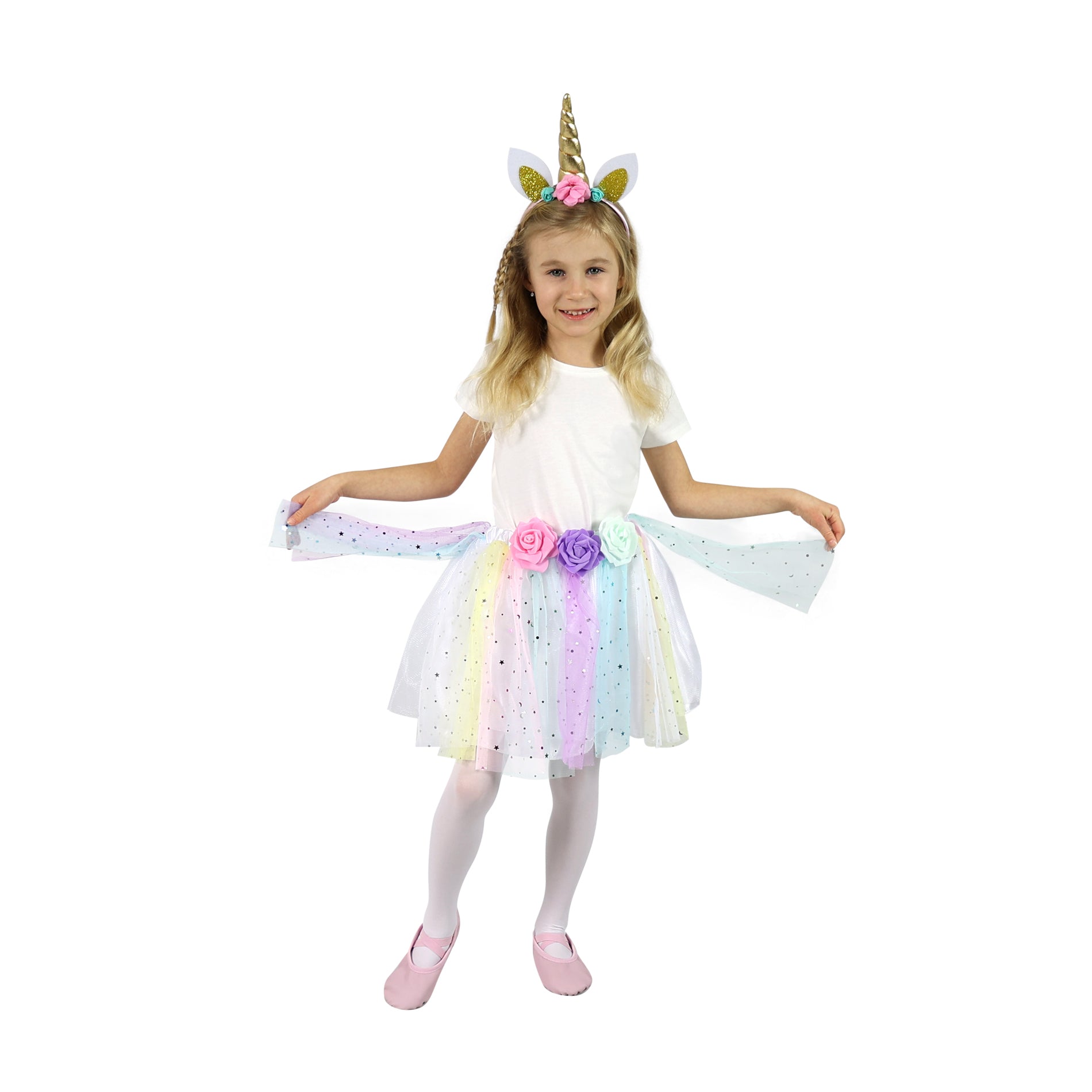 Éadaí Leanaí Unicorn Tutu Sciorta Le Accs.
