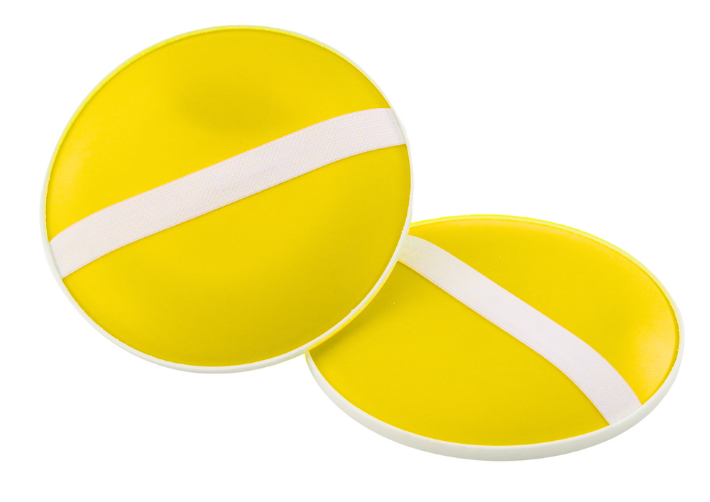 Arcade Game Round Palettes Ball With Suction Cups Yellow