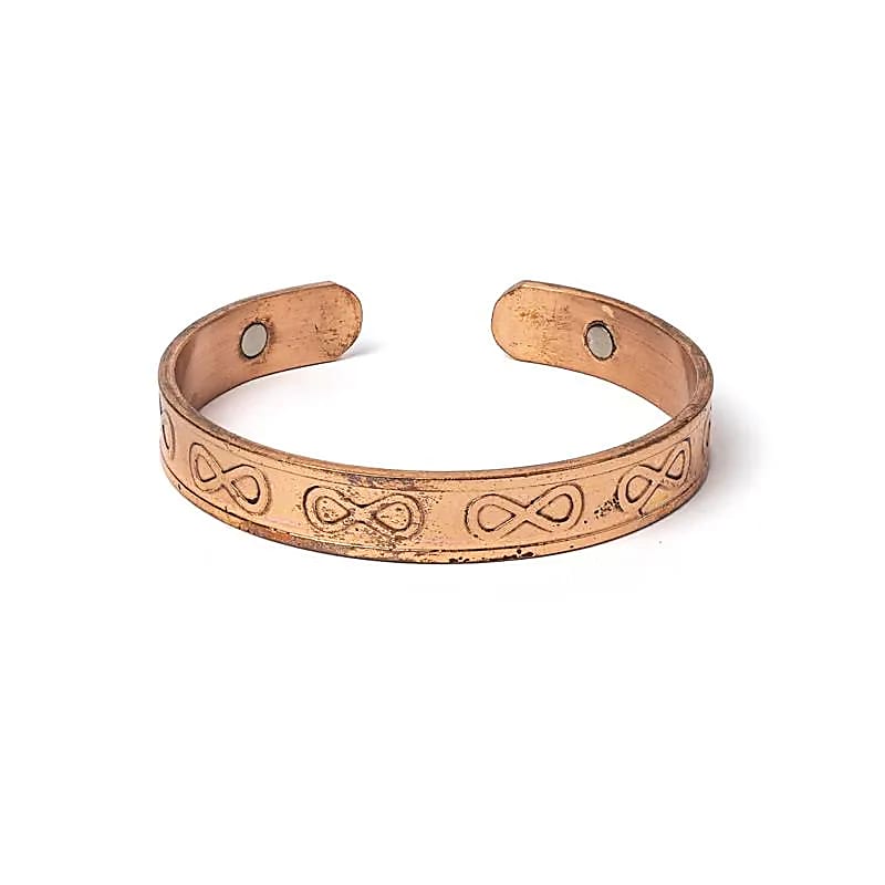 Bracelet Copper Infinity Magnetic --package Of 2 Pcs - ±8 Mm