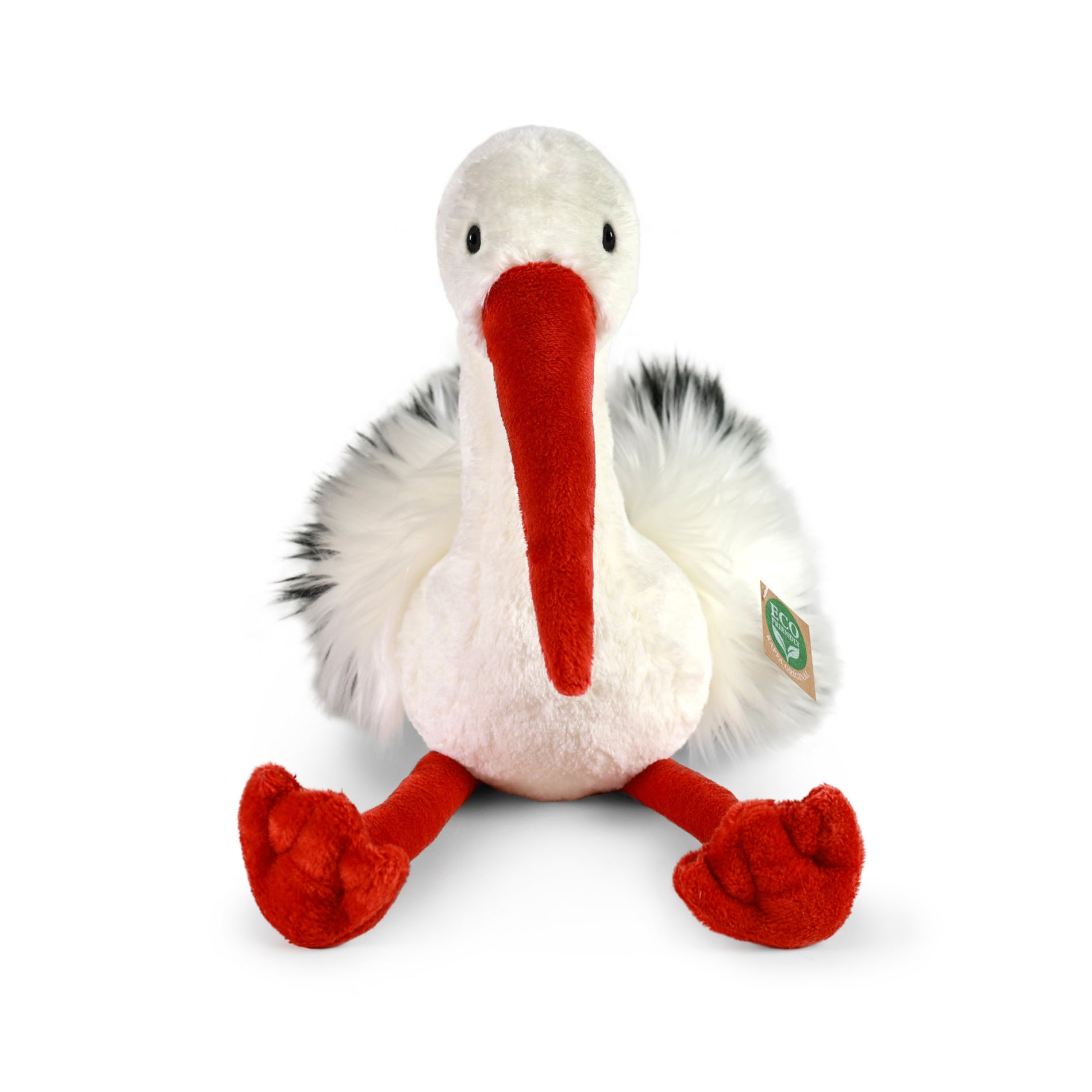 Pluche Ooievaar 39 Cm Milieuvriendelijk