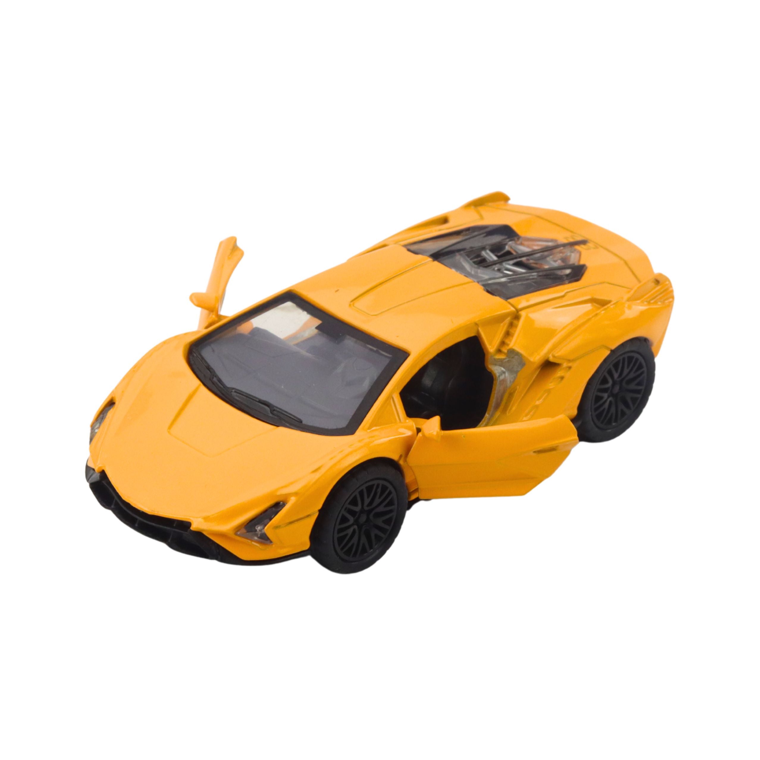 Metal Sports Car With Motorized Lights Sounds Mix