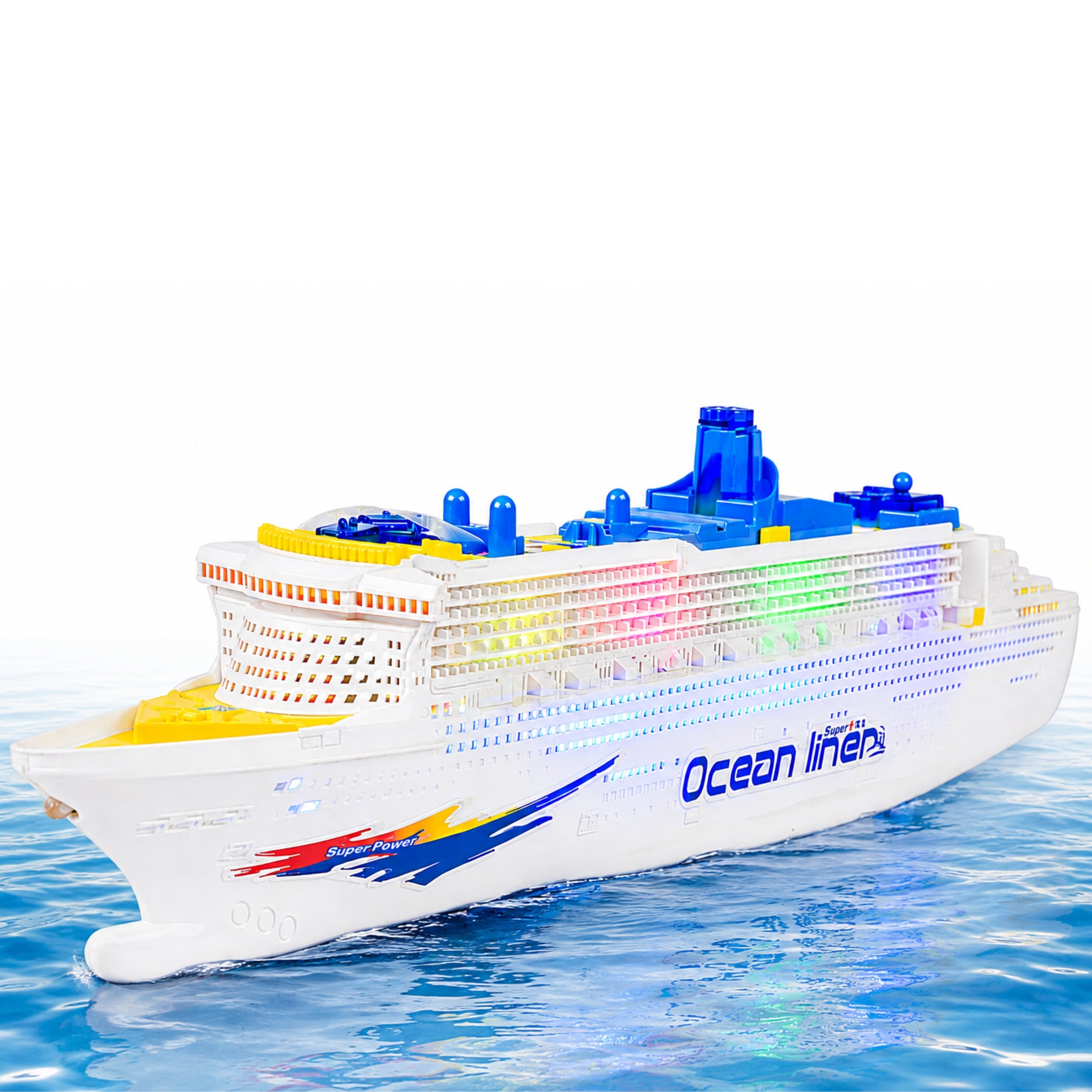 Sons de luzes de condução de navios de cruzeiro de passageiros
