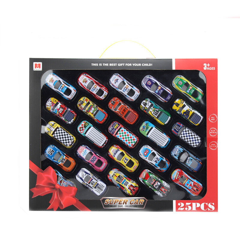 Set Of Car Springs Cars With Drive Colorful 25 Pieces