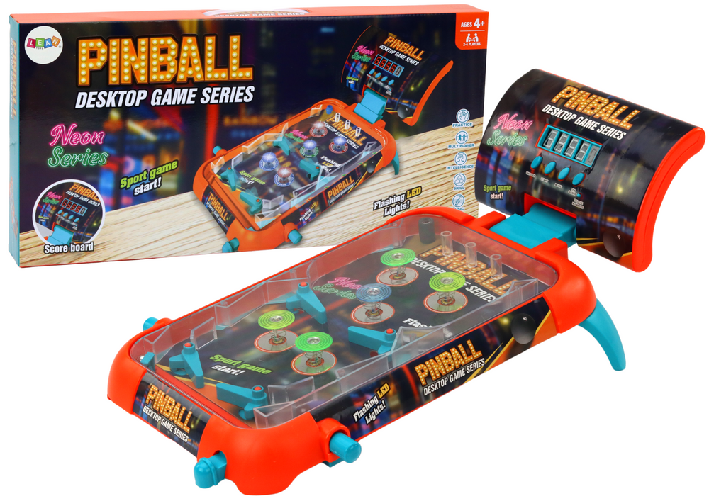 Pinball Arcade Game Led Lights Sounds Scoreboard