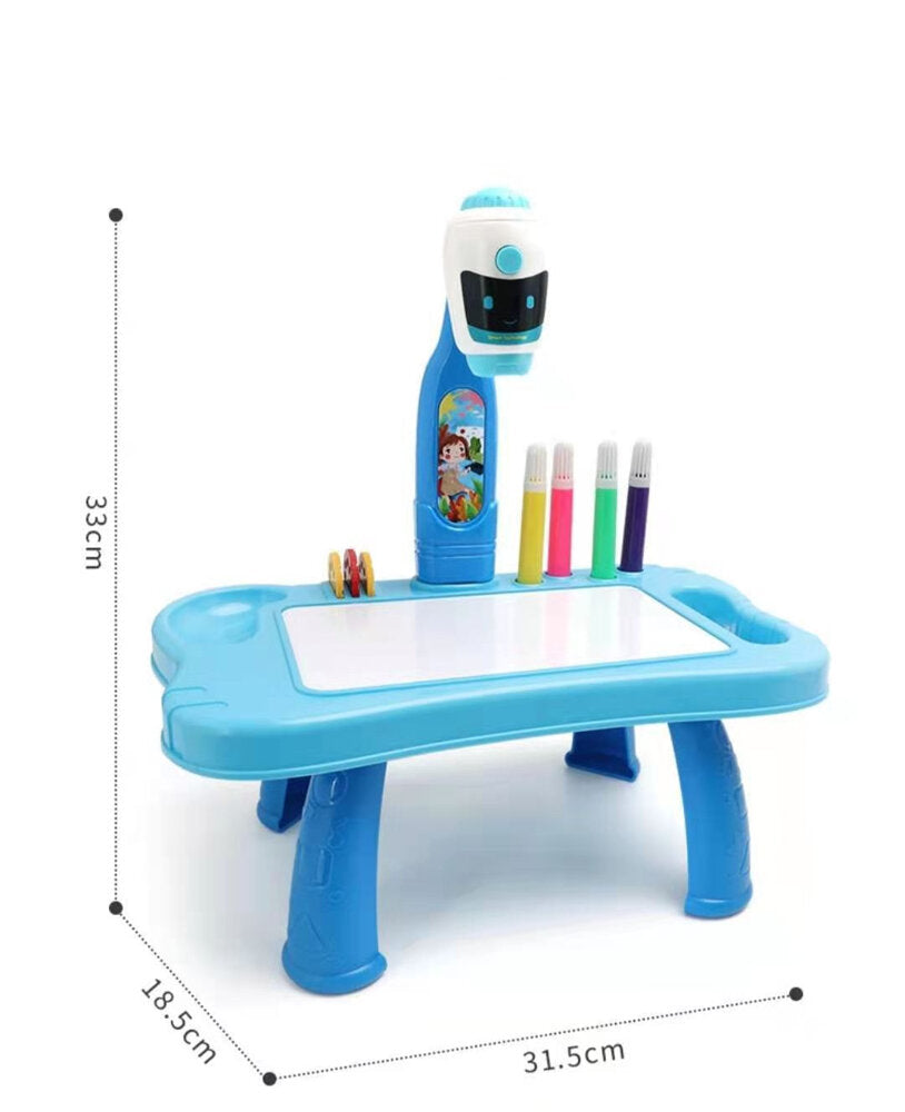 Mini Projector Robot Table 2in1 Accessories Blue