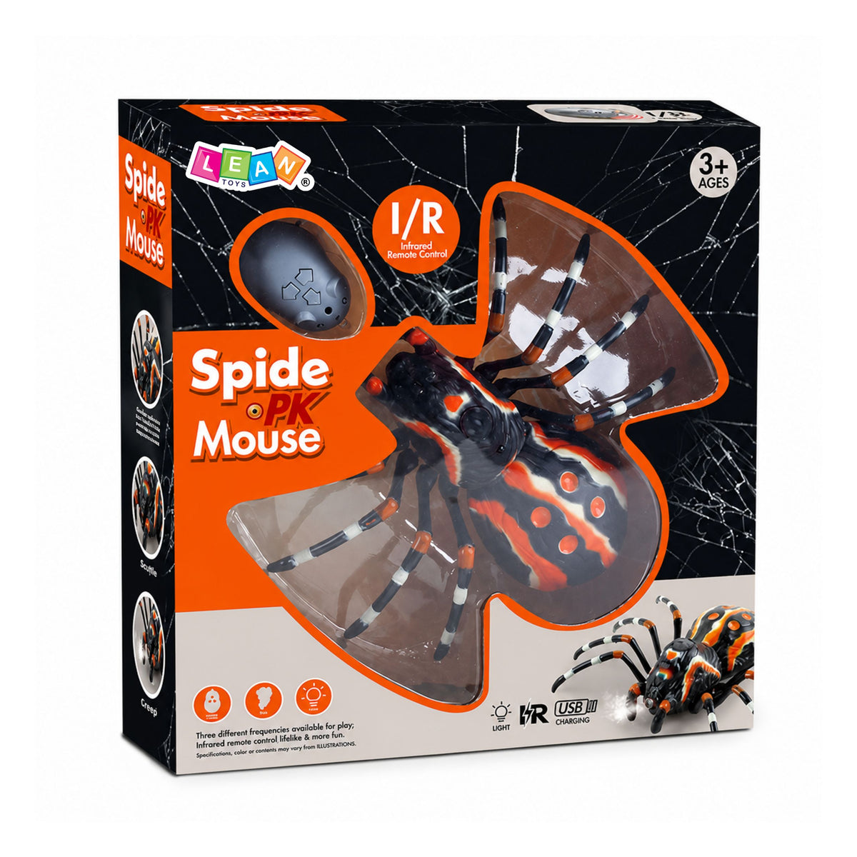 Tarantule araignée télécommandée infrarouge noir R/c St