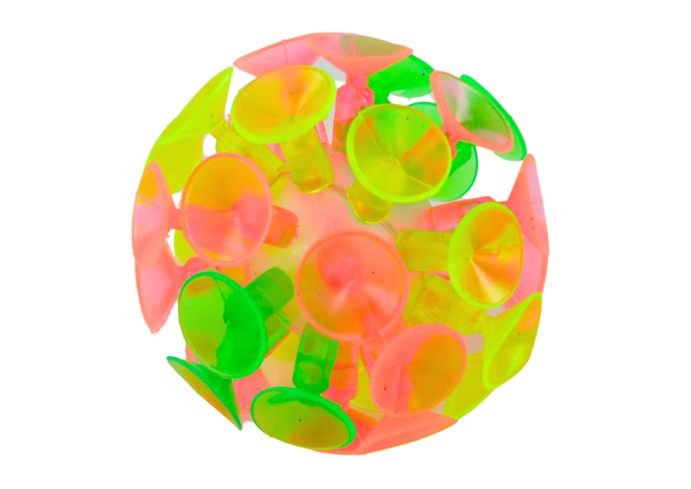Arcade Game Round Palettes Ball With Suction Cups Orange