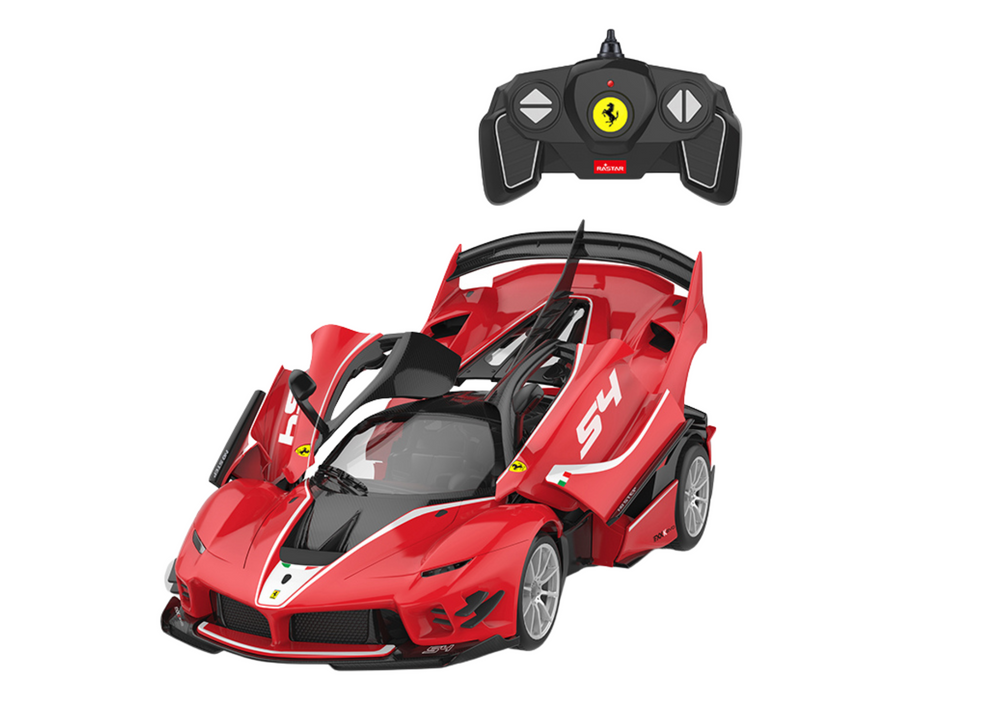 Building Blocks Car Rc Rastar 1:18 Ferrari Fxxk Evo Red 88 Pcs.