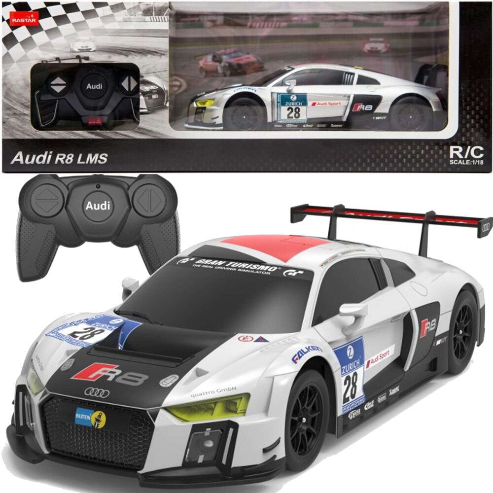 Auto R/c 1:24 Diaľkovo ovládané športové Audi R8 Lms White