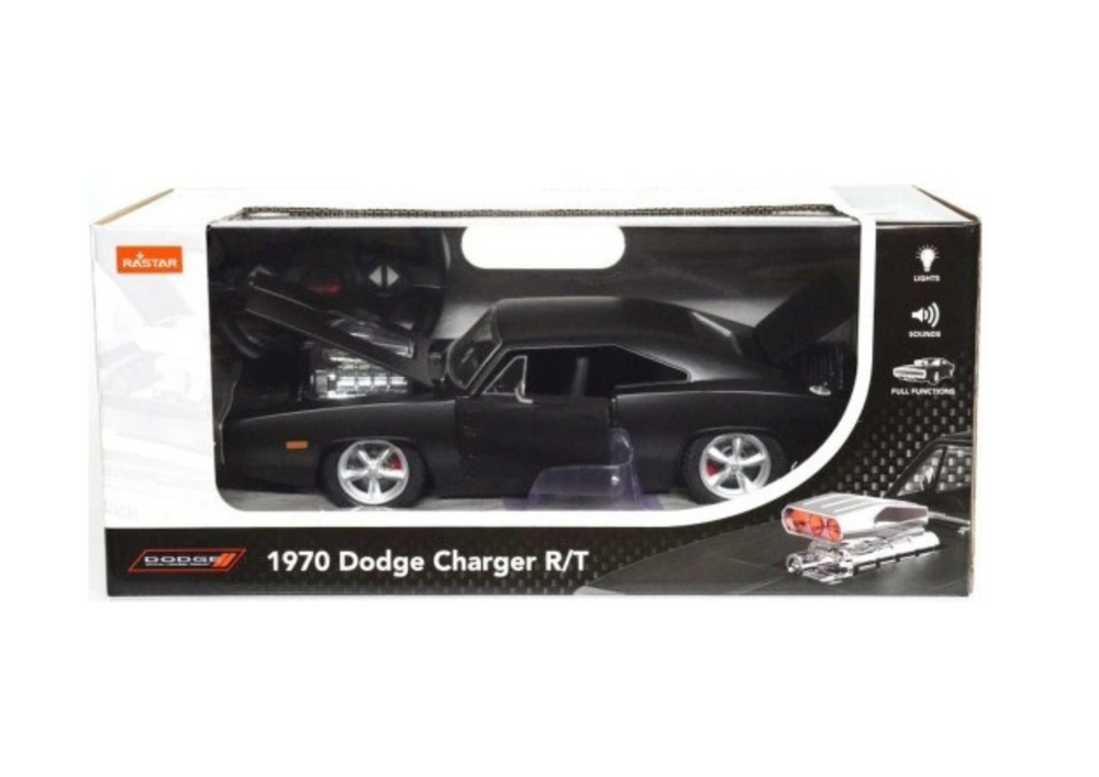 Rc Car 1:16 Remote Control Dodge Charger R/t Opening Elements Black