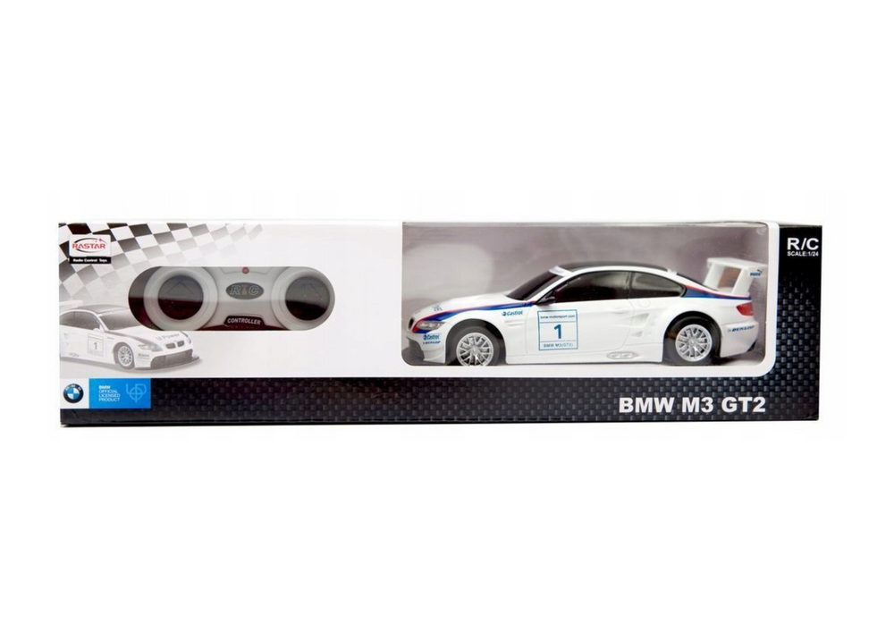 Bmw M3 Gt2 Sports Car Remote Controlled Car Rc White 1:24
