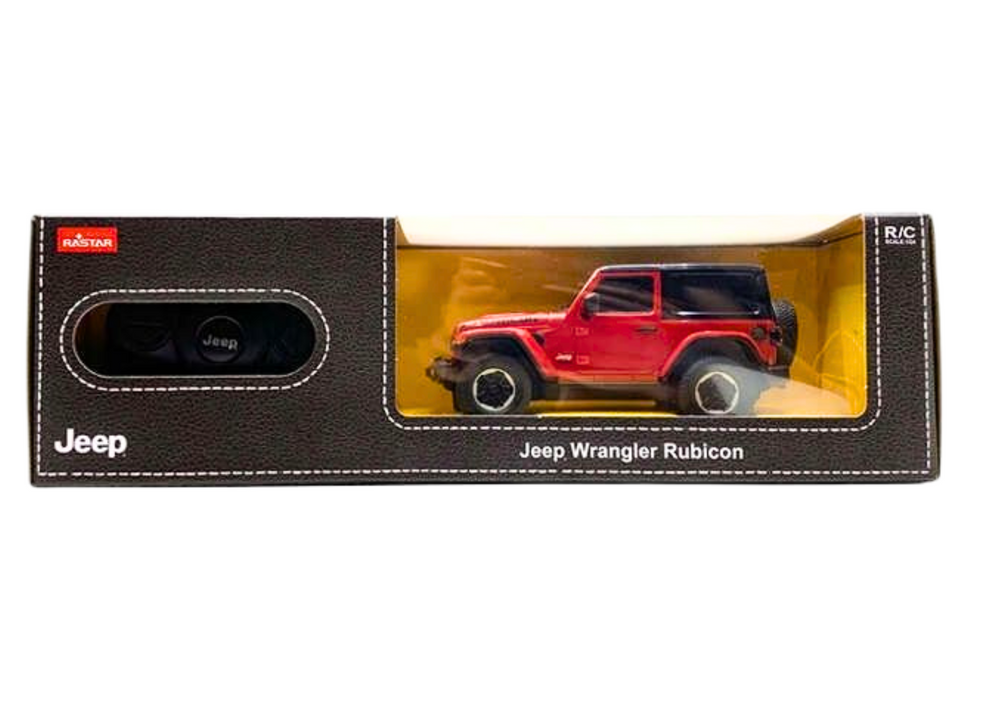 Jeep Wrangler Jl Rubicon Remote Controlled Rc Car Rastar Red 1:24