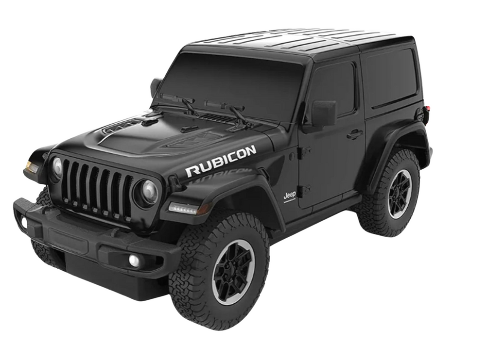 Jeep Wrangler Jl Rubicon na diaľkové ovládanie Rc Car Rastar Black 1:24
