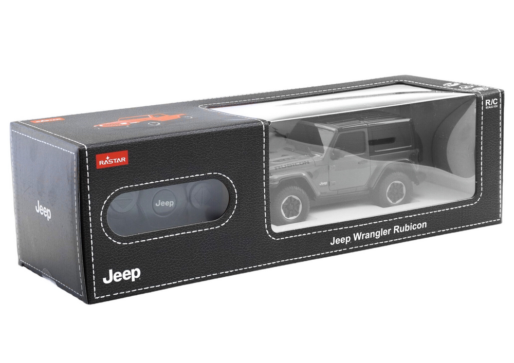 Jeep Wrangler Jl Rubicon Remote Controlled Rc Car Rastar Black 1:24