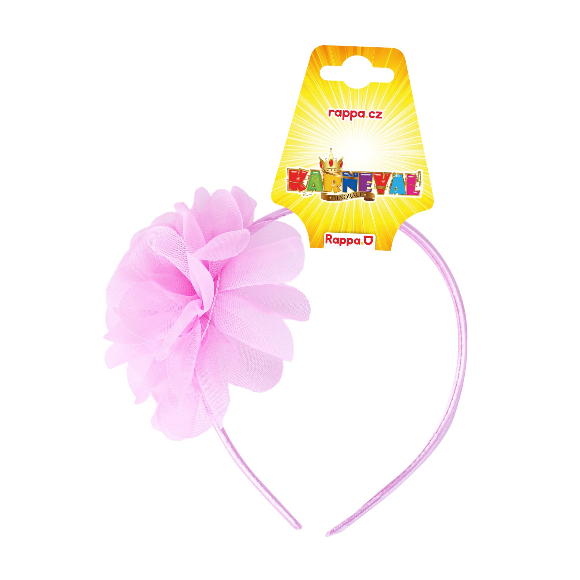 Diadema Infantil Flor Rosa