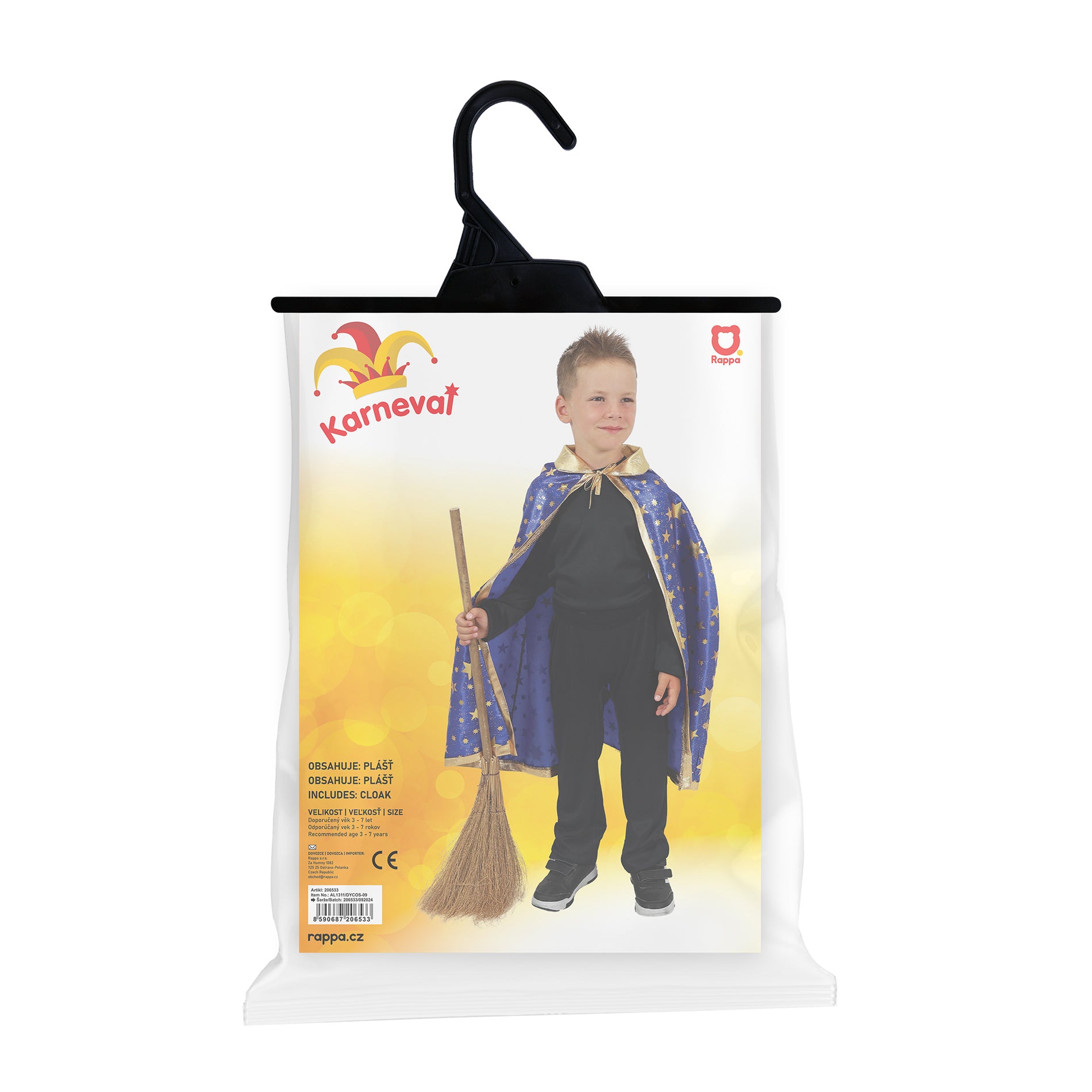 Kinderkostuum - Tovenaarsmantel