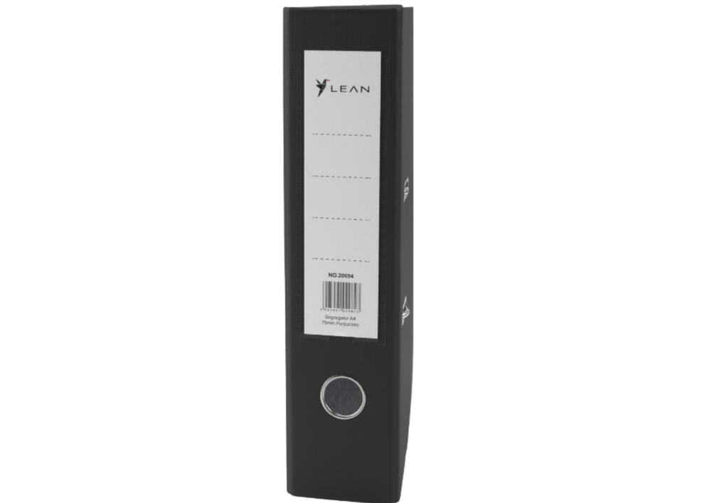 Document Binder A4/75mm Fitting Lever Mechanism Black
