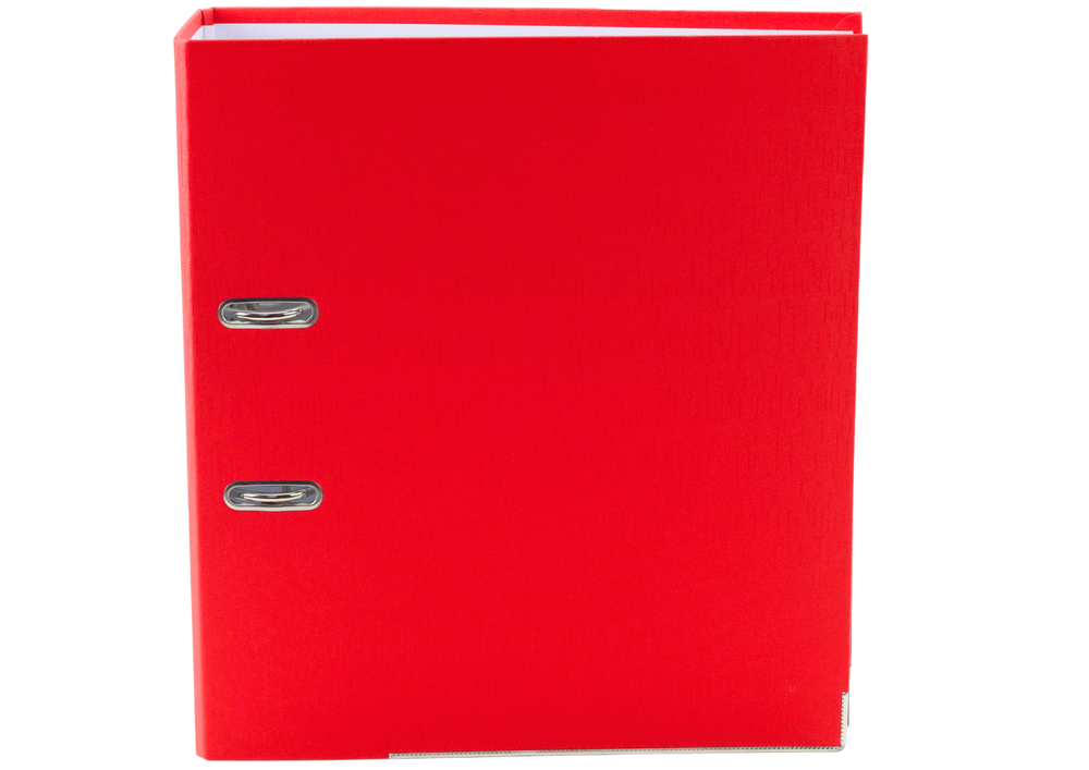 A4 Document Binder/75mm Lever Mechanism Red