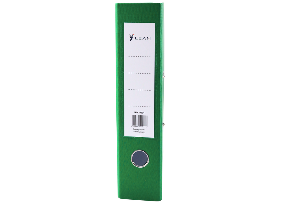 Pasta de documentos A4/mecanismo de alavanca 75 mm verde