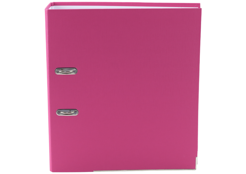 A4 Document Binder/75mm Lever Mechanism Pink