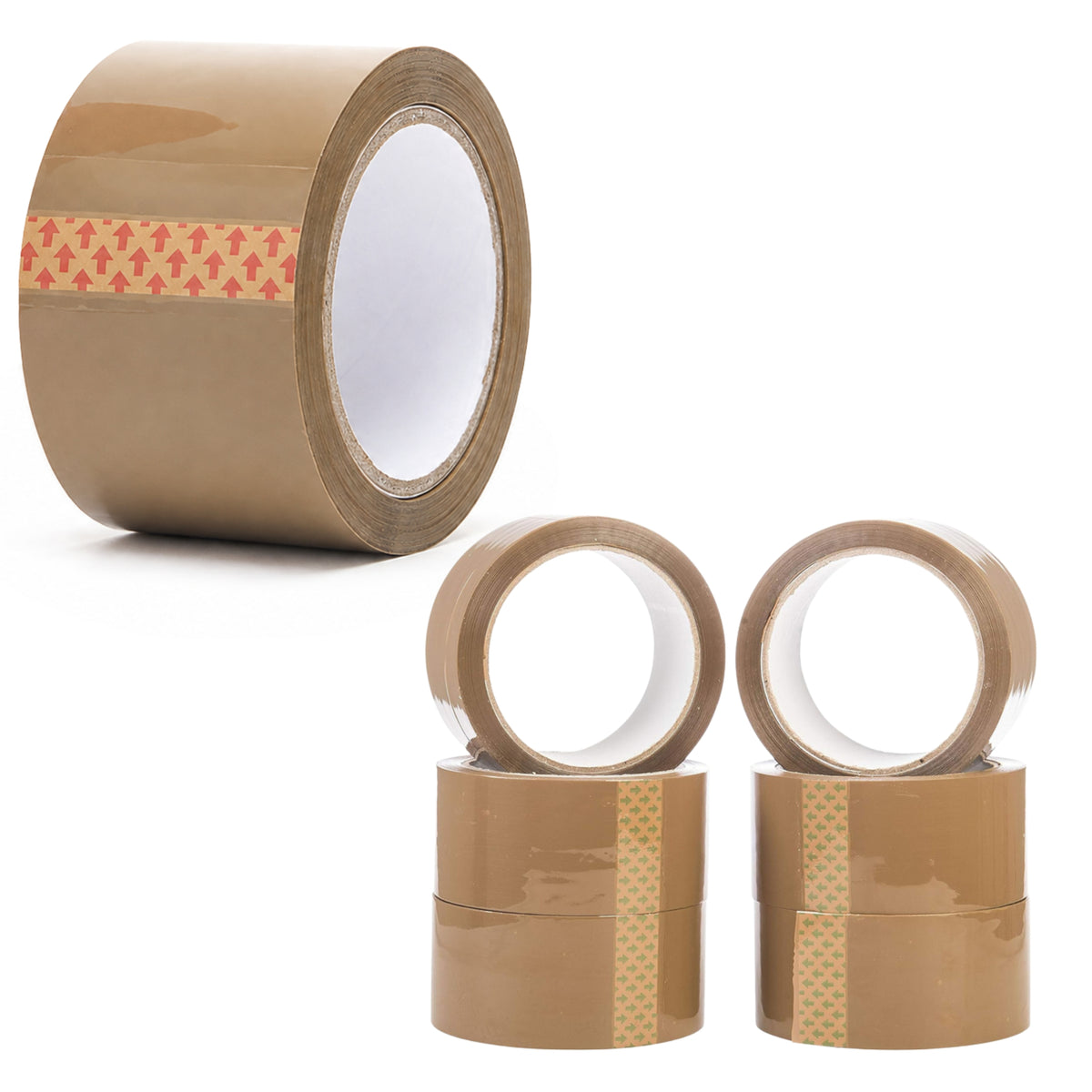 Cinta de embalaje de caucho sintético marrón 48 mm * 50 m 54 yardas fuerte