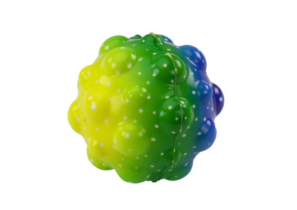 Kneading And Bouncing Ball With Studs Colorful 6.5cm