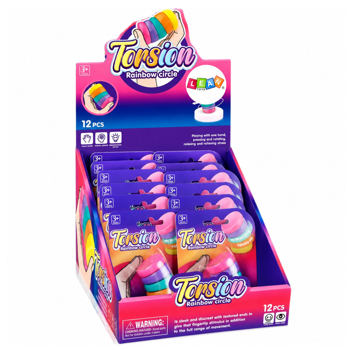 Sensory Toy Anti-stress Rainbow Rotating Wheels
