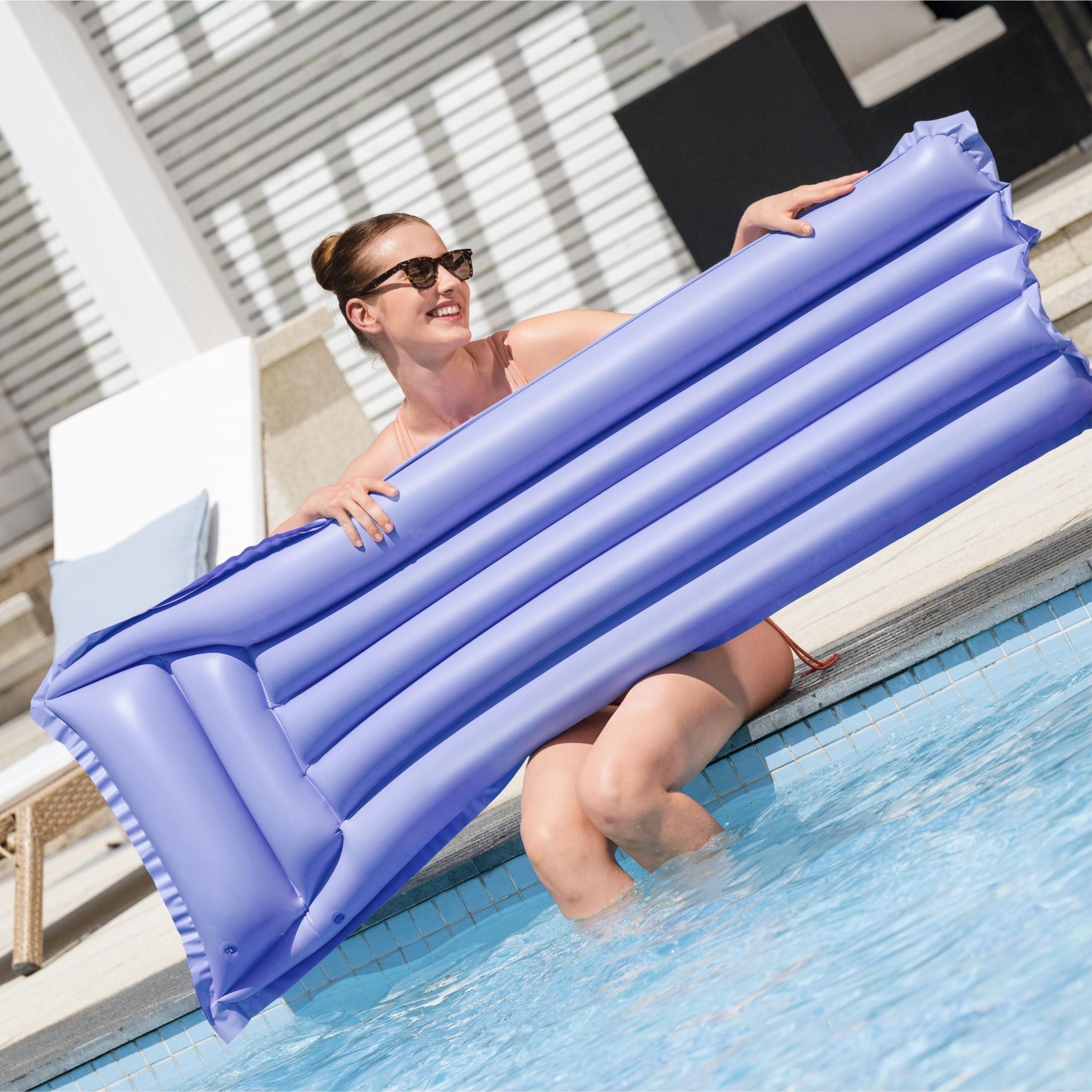 Inflatable Swimming Mattress Blue Bestway 44007