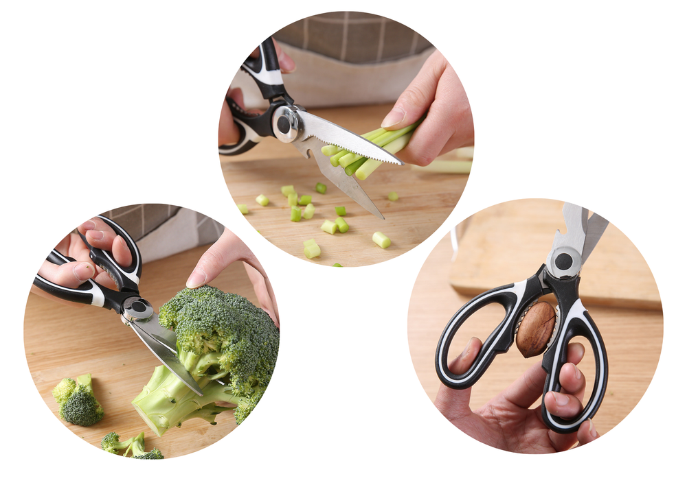 Multifunctional Kitchen Scissors Anti-slip Blade Cover
