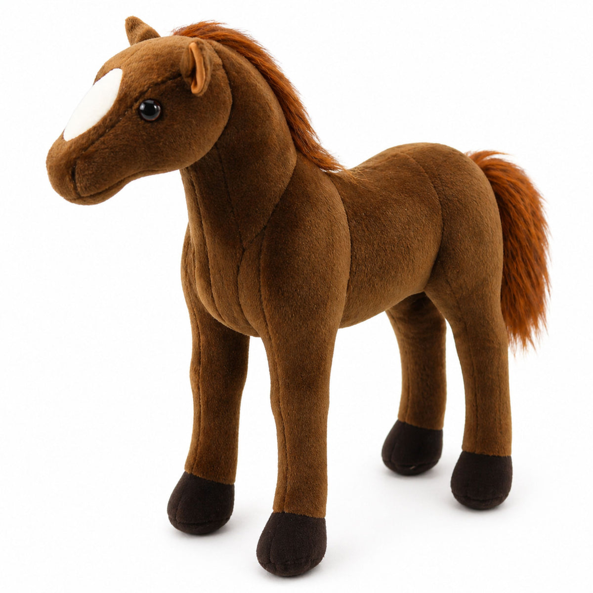 Plush Horse Plush Toy Mascot Cuddly Toy Dark Brown 40cm X 37cm