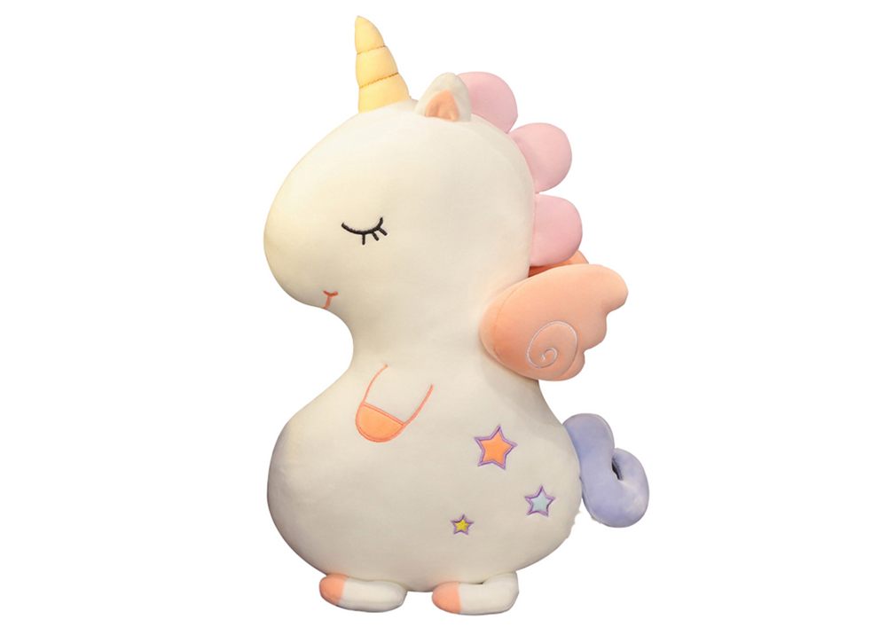 Plush Mascot Cuddly Toy Cute Unicorn White 50cm