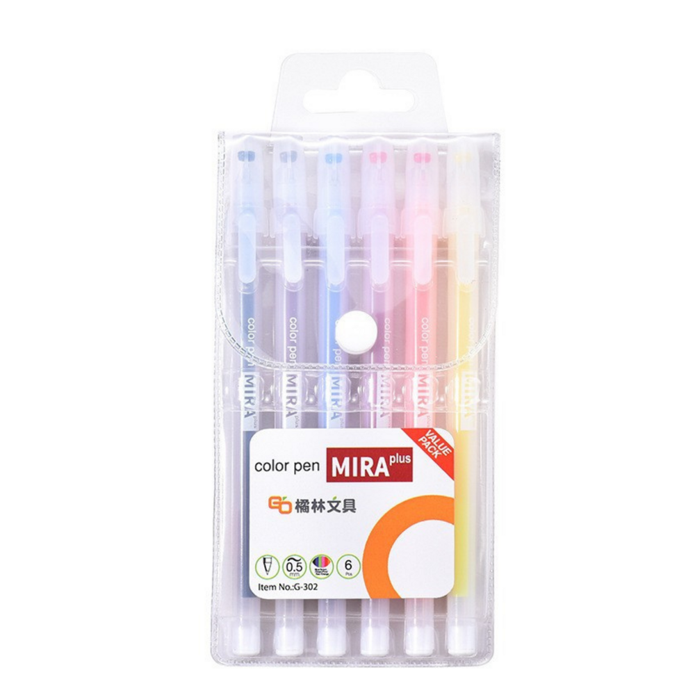 Set Of Gel Pens Intense Colors Office School 12 Pieces