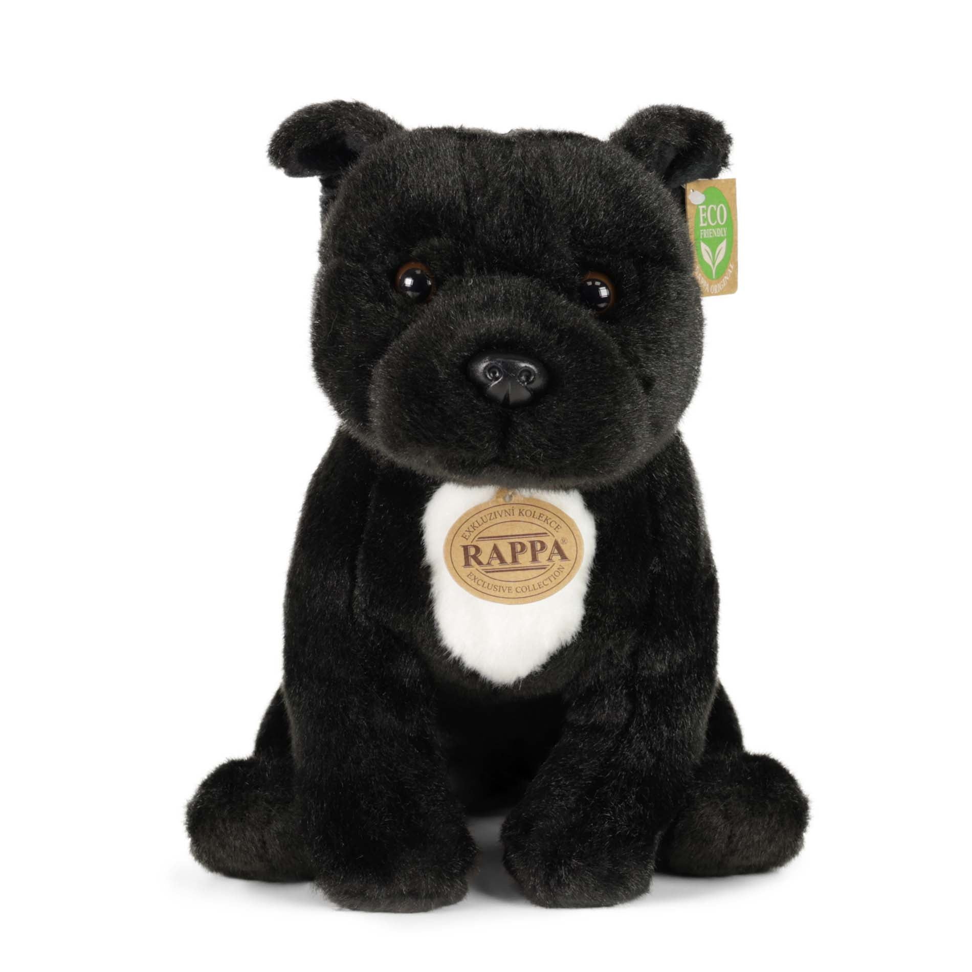 Plüss Staffordshire Bull Terrier Fekete 30cm Eco-f.