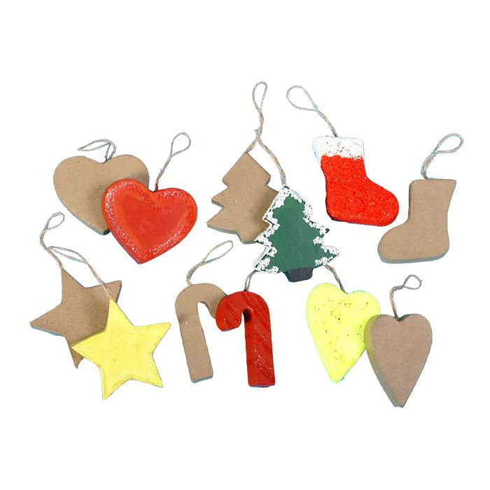 Craft Christmas Shapes From Papier-mâché
