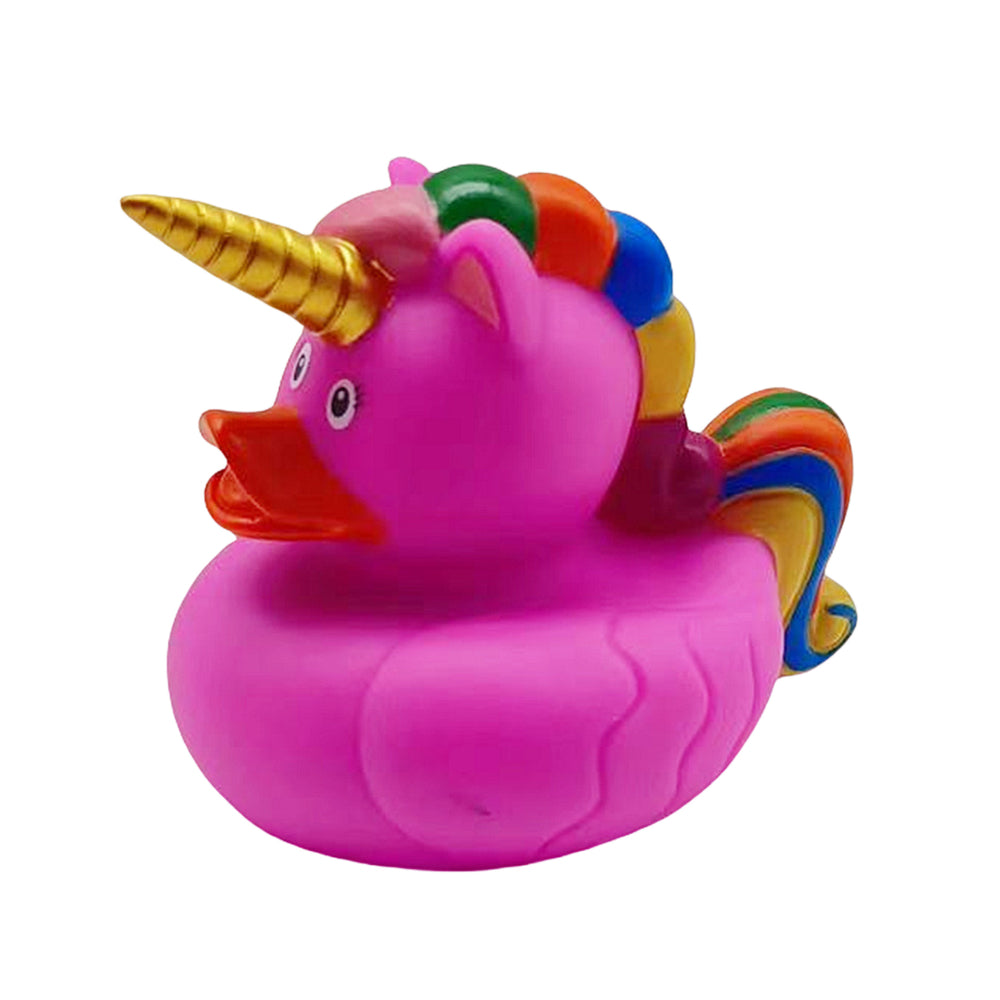 Duck Unicorn Badelegetøj Rainbow Mane Tail Pink
