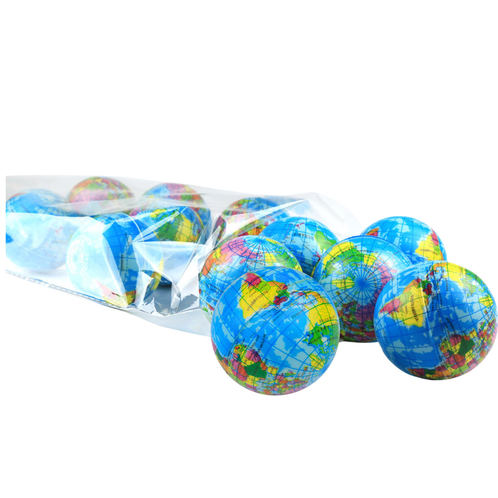 Anti-stress Ball Kneading Globe Earth Exercise Ball 6cm