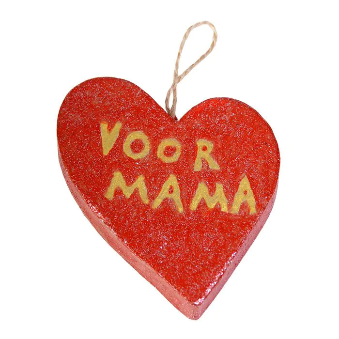 Paper-mâché Heart Craft Pendant