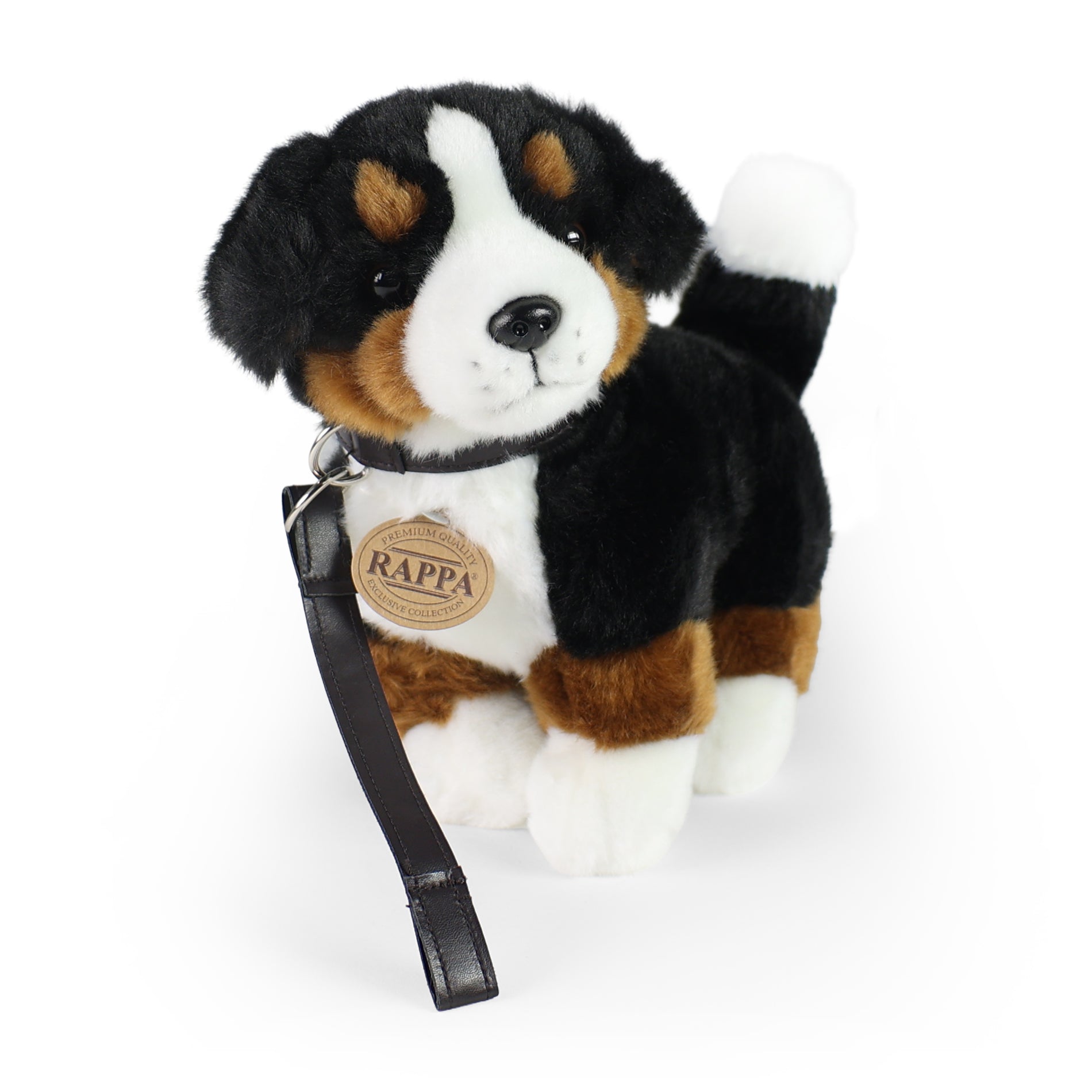 Plüss berni pásztorkutya pórázzal 22 cm Eco-f.