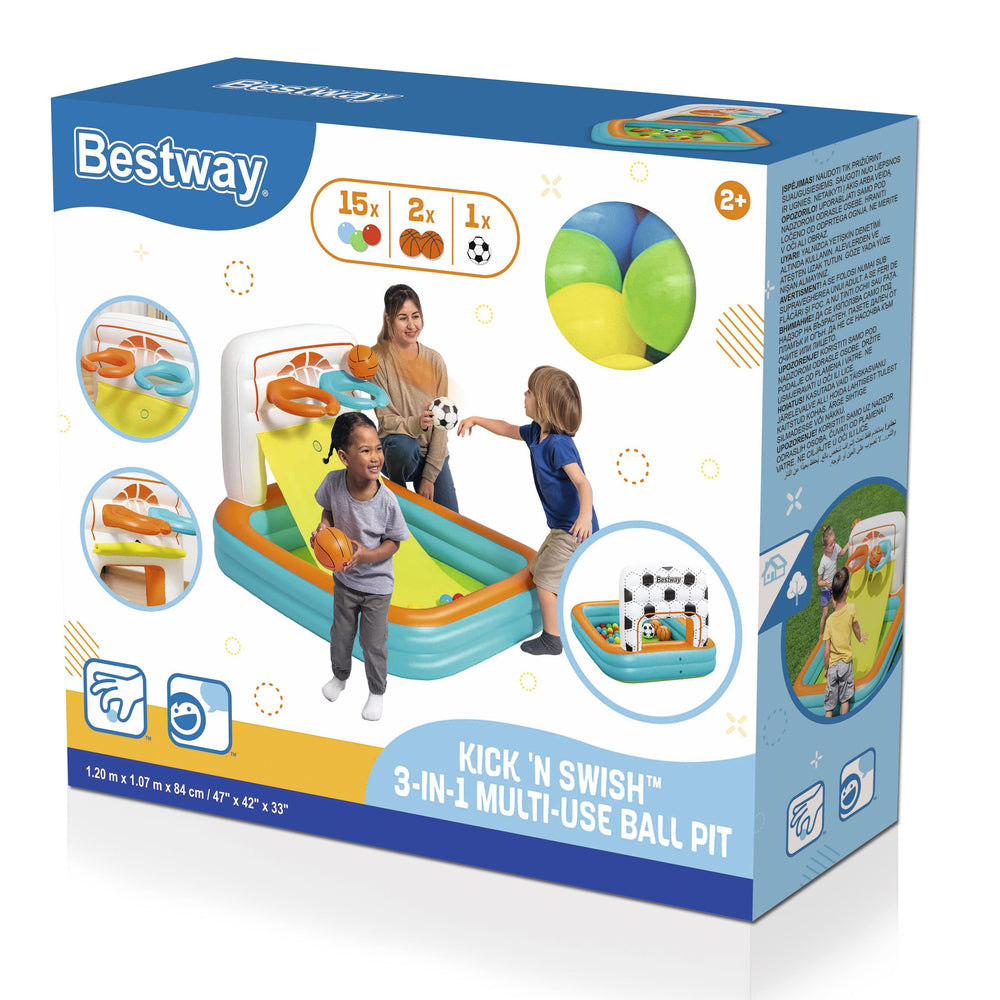 Opblaasbare speeltuin met ballen 120 x 107 x 84 cm Bestway 52728