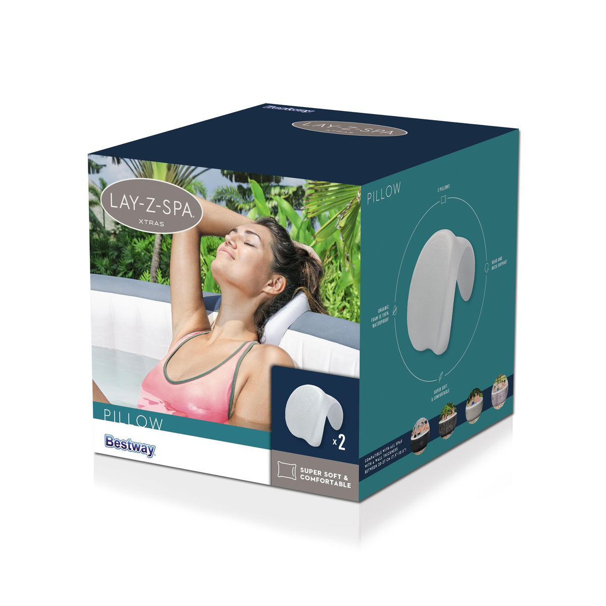 Spa Headrest Pillow 2 Pcs. Bestway 60307
