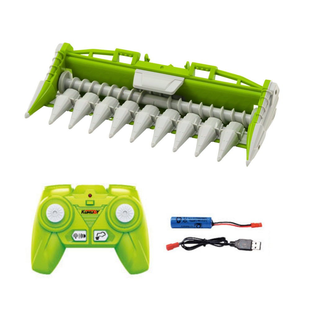 Combine Harvester With Corn Header Remote Controlled Rc 2.4g