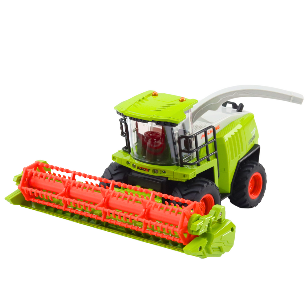 Agricultural Combine Harvester With Grain Header Remote Controlled Rc 2.4g