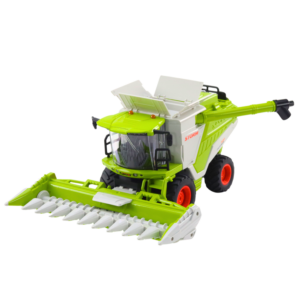 Combine Harvester With Corn Header 2in1 Remote Controlled Rc Smoke Effect 2.4g