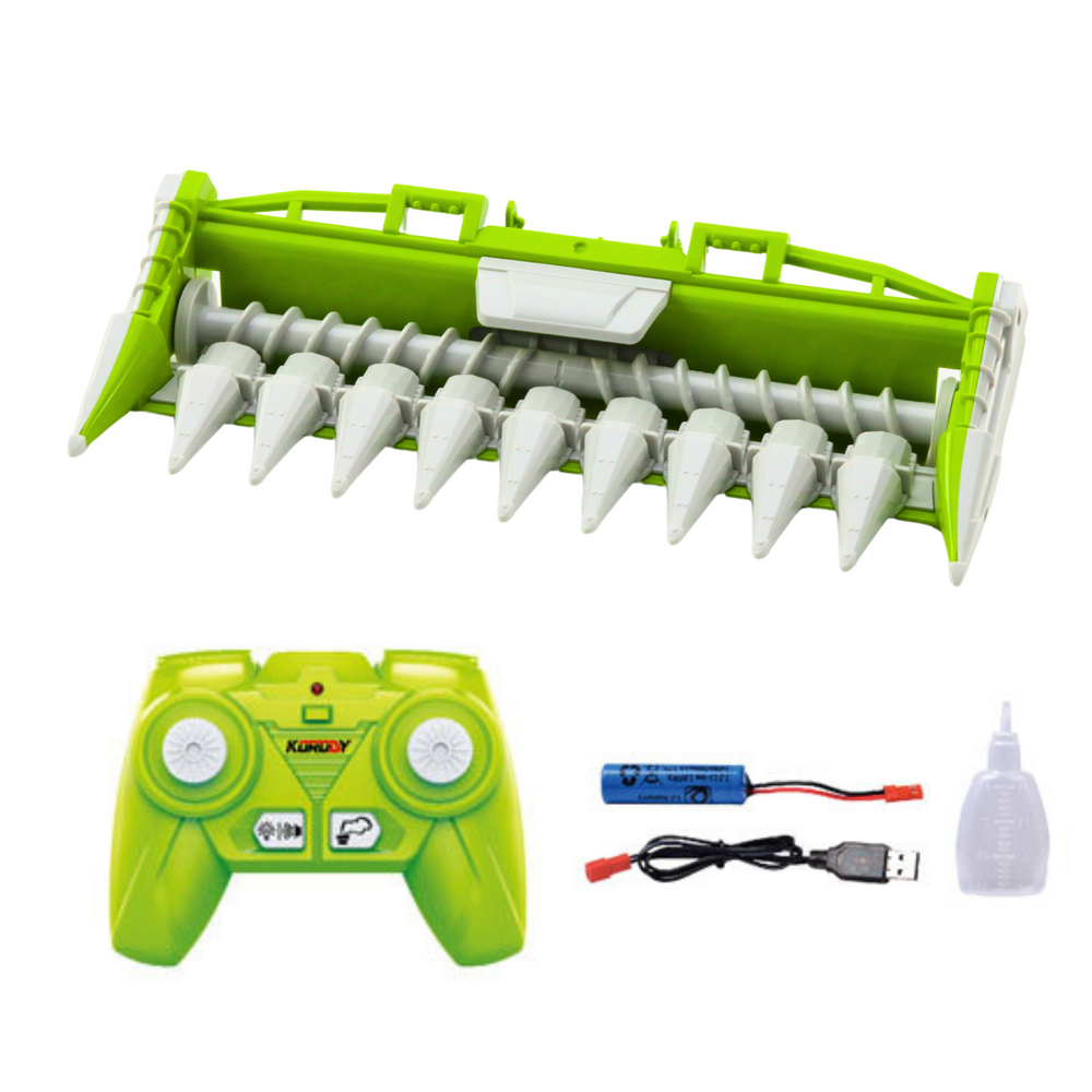 Combine Harvester With Corn Header 2in1 Remote Controlled Rc Smoke Effect 2.4g